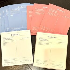 Biodance Facial Sheet Mask Set of 7, Hydro Cera-Nol and Bio Collagen, K Beauty